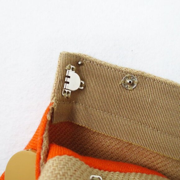 Marc Jacobs Camel and Orange Wool Micro Mini Skirt Appliqué Button Detail 4 - Picture 9 of 14